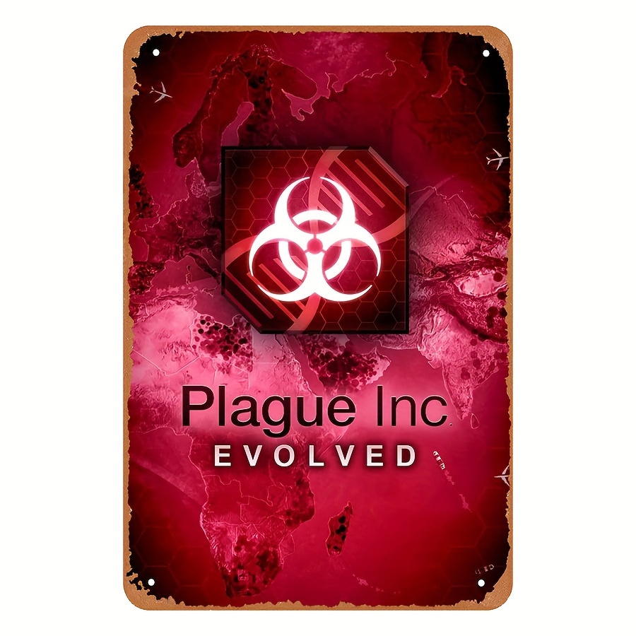Home Decor Games Free - Vintage-Stil Plague Inc Evolved Metall-Blechschild -
