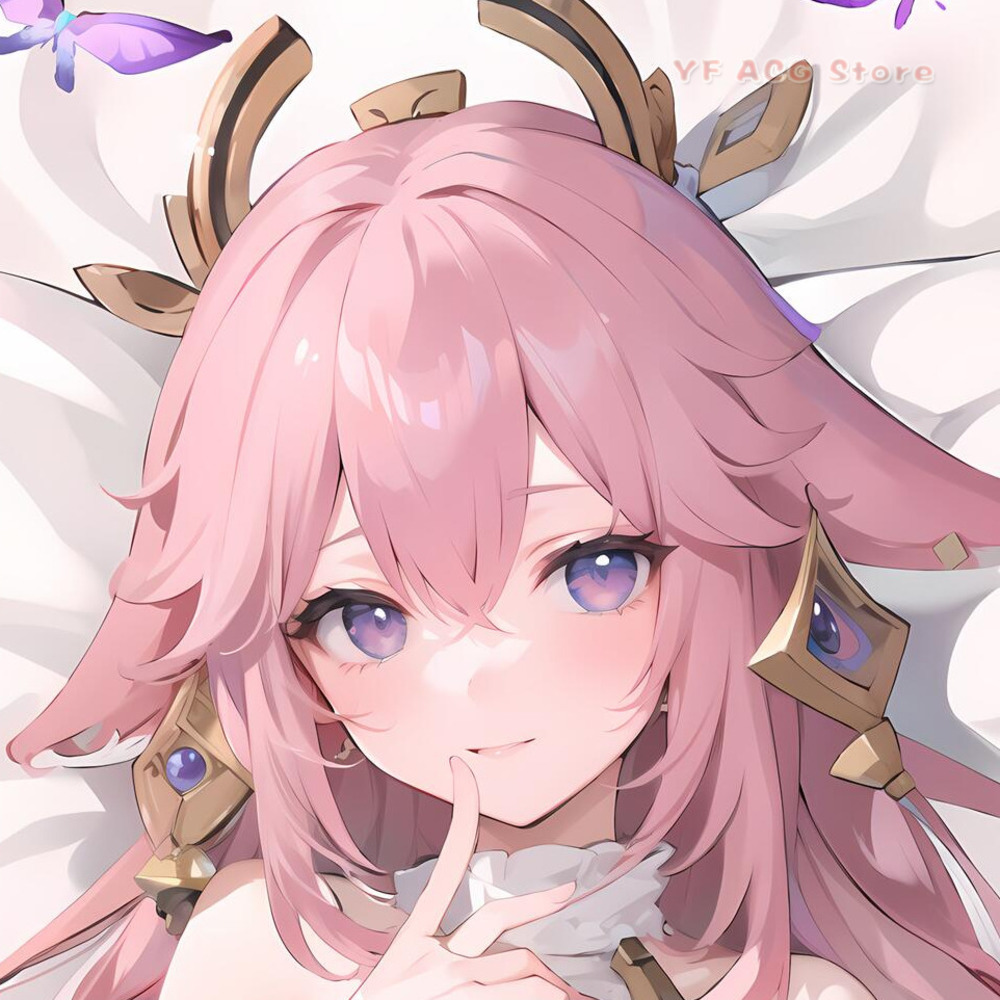 Home Decor Games Free - Genshin Impact Yae Miko Dakimakura-Bezug, doppelseitiger