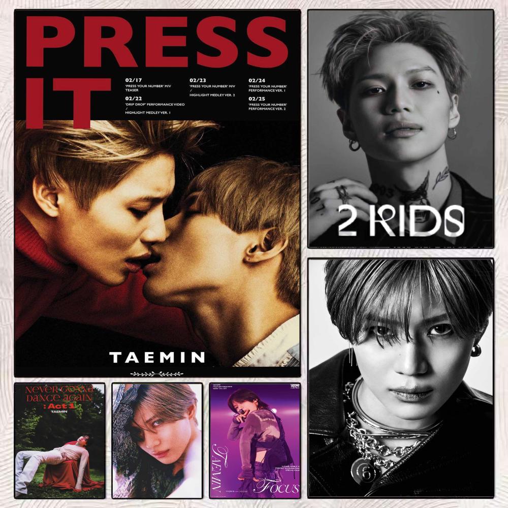 Home Decor Solo - K-Pop-Solo-Künstler T-Taemin Poster Moderne Minimalistische Wandkunstdrucke