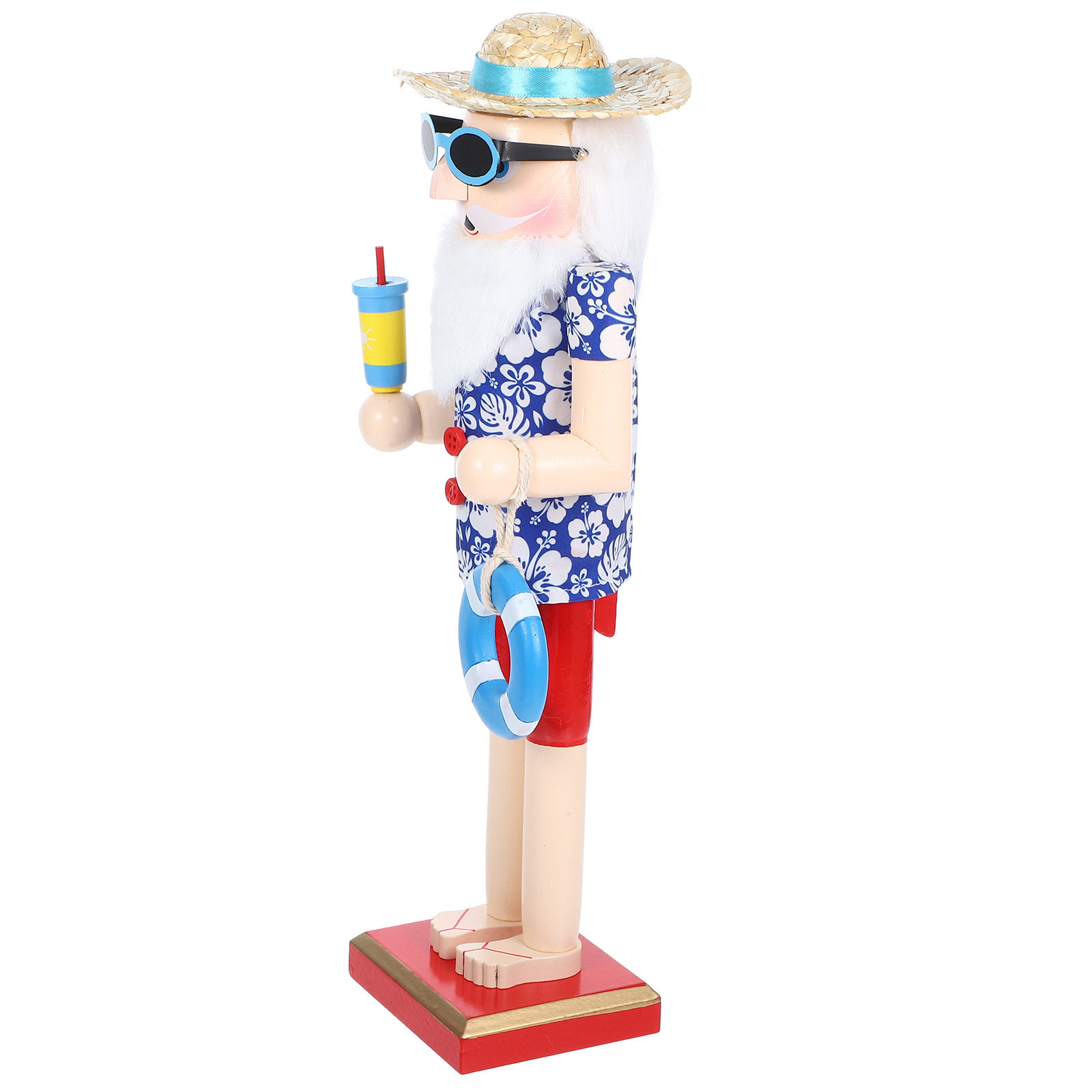 Home Xmas Decor Ideas - Weihnachts-Nussknacker Holzstatue Weihnachtsdekoration für Wohnzimmer, Schreibtisch,
