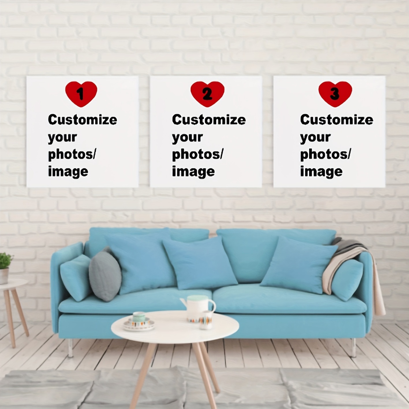 Home Decor Kit - 3 teile/satz Benutzerdefinierte Quadratische Leinwand Poster