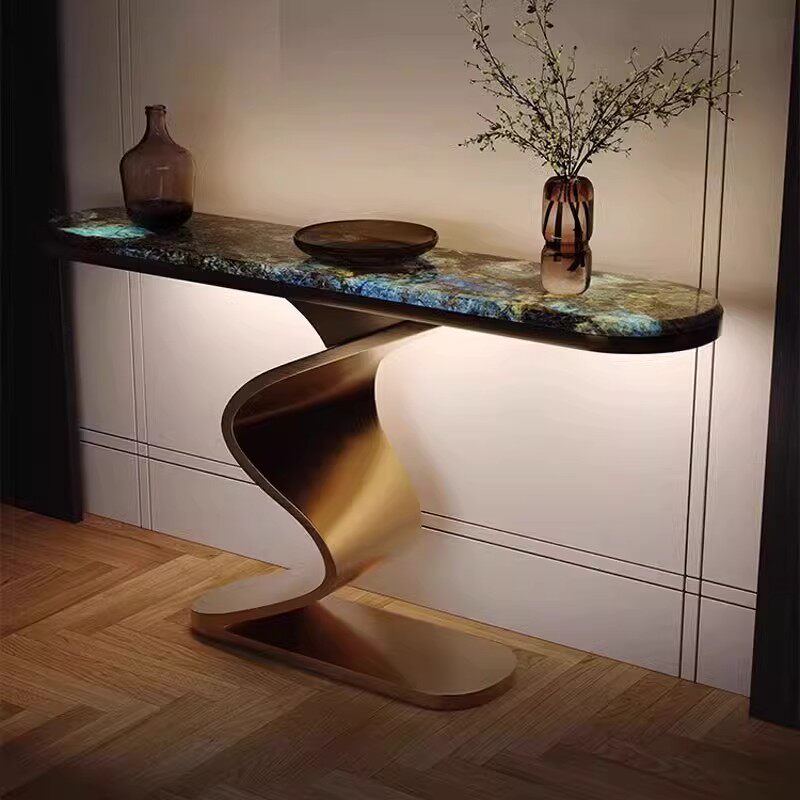 Home Decor Dubai - Ovaler Luxus-Beistelltisch aus Dubai, Dekoration, niedlicher