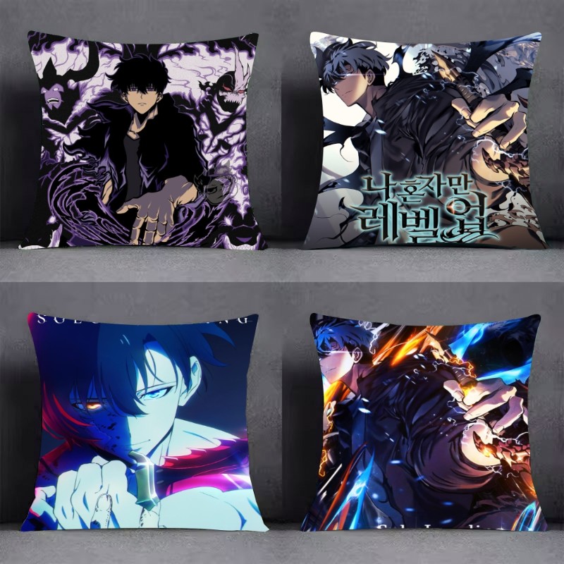 Home Decor Solo - Anime S-Solo L-Leveling Fantasy Fight Kissenbezug,