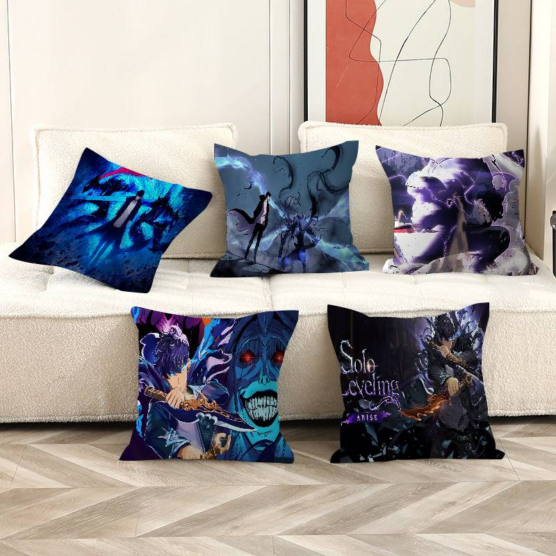 Home Decor Solo - Anime Solo Leveling Ahorn-Design Kissenbezug Fröhliche