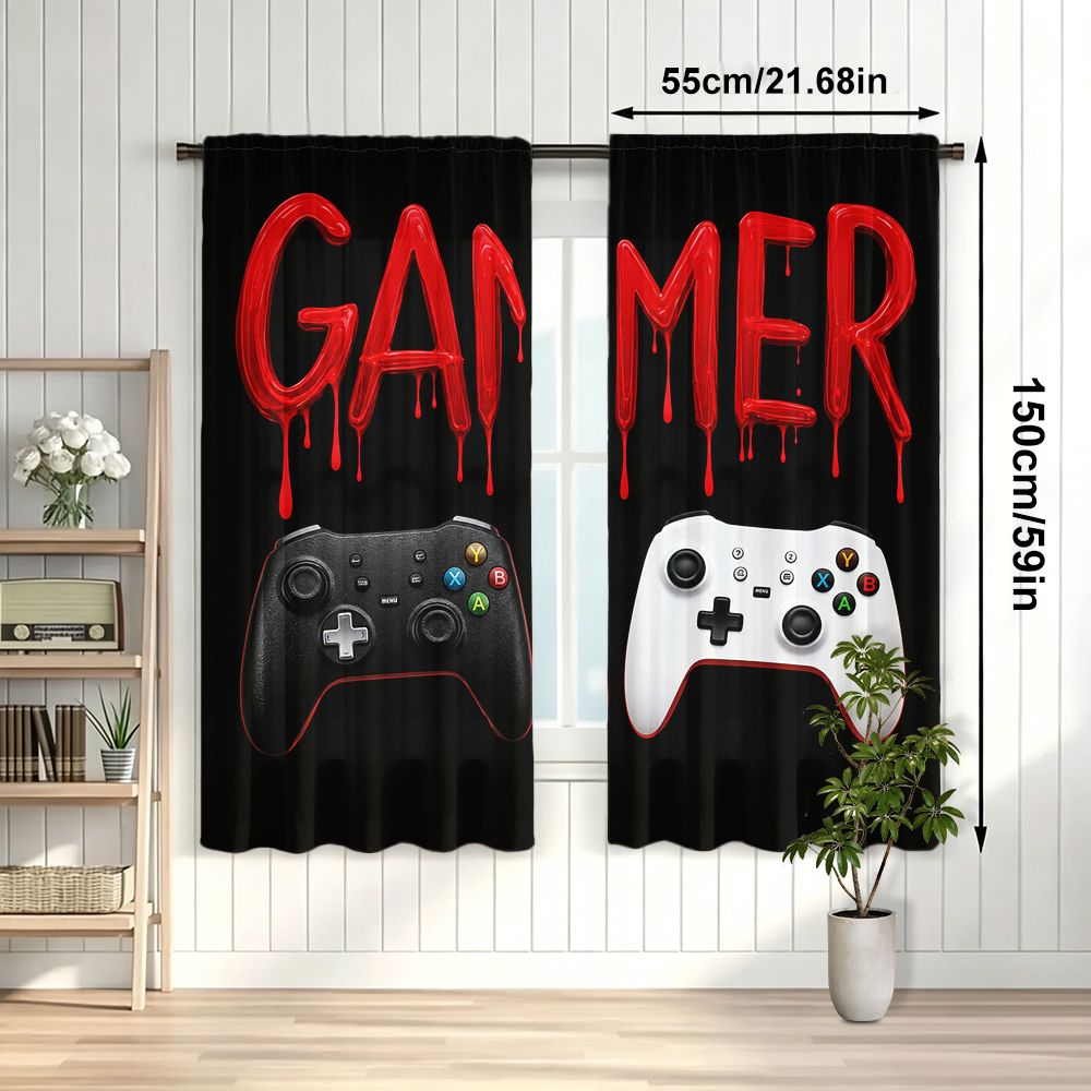 Gamer-Vorhänge, schwarz, Video – Home Decor Youtube Videos Bewertung und Preis