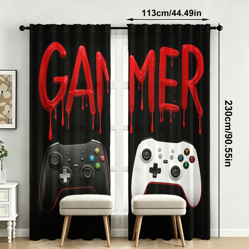 Gamer-Vorhänge, schwarz, Video – Home Decor Youtube Videos Bewertung und Preis