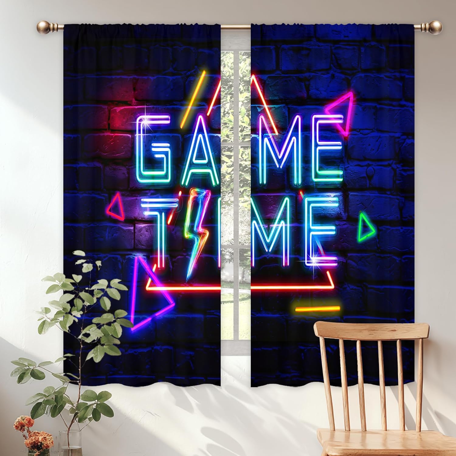 Neon-Gaming-Vorhänge für Junge – Home Decor Youtube Videos Bewertung und Preis