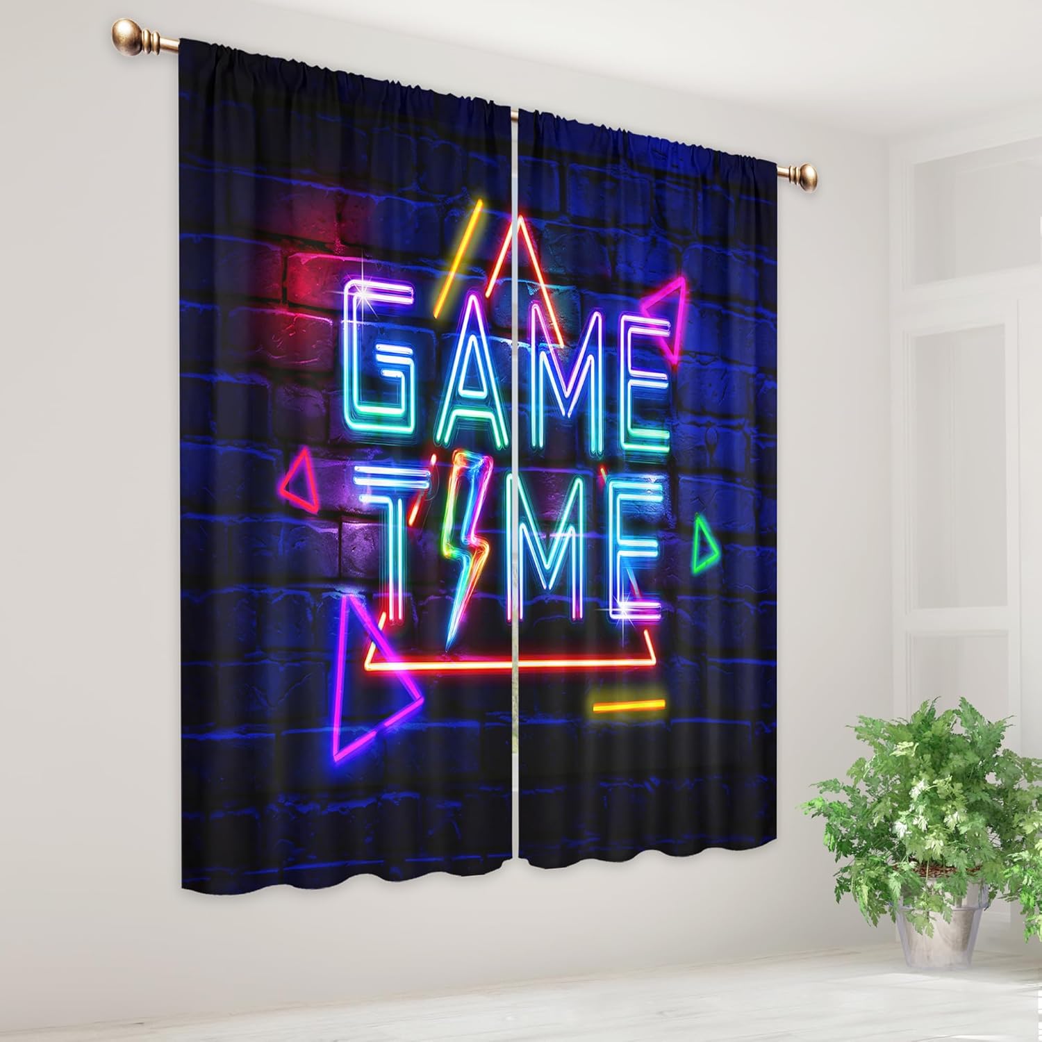 Neon-Gaming-Vorhänge für Junge – Home Decor Youtube Videos Bewertung und Preis