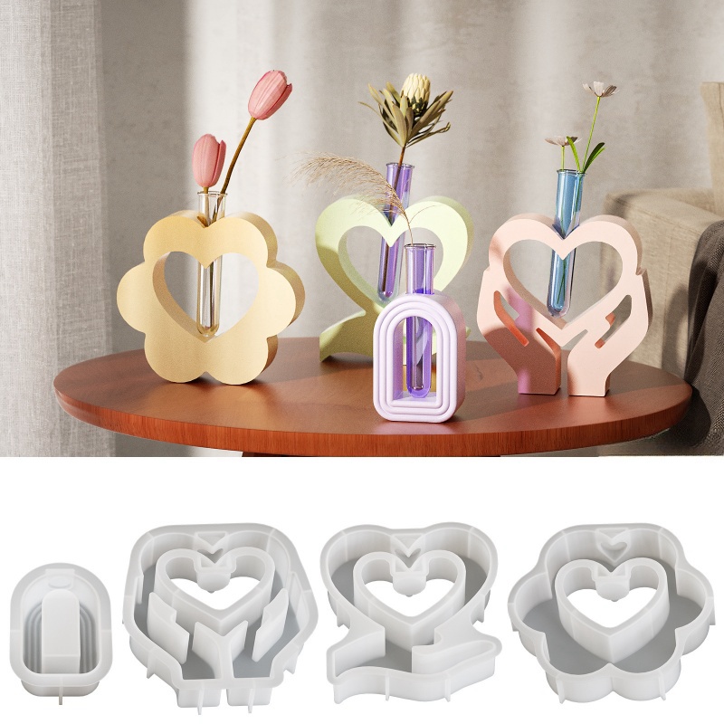 Herzförmige Hydroponik-Vasenfo – Home Decor Youtube Bewertung und Preis