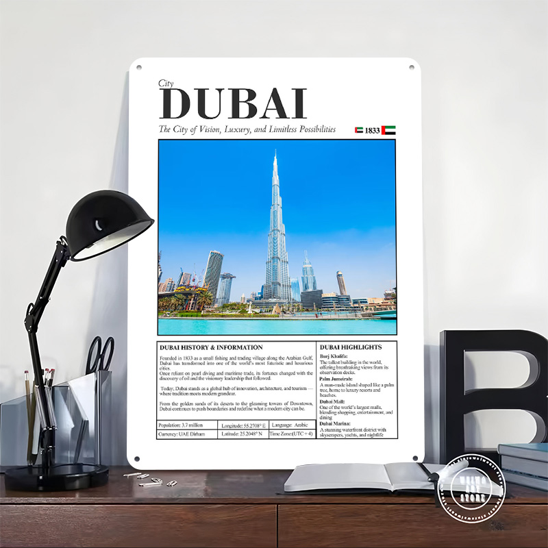 Dubai Stadtlandschaft Reise-Po – Home Decor Dubai Bewertung und Preis