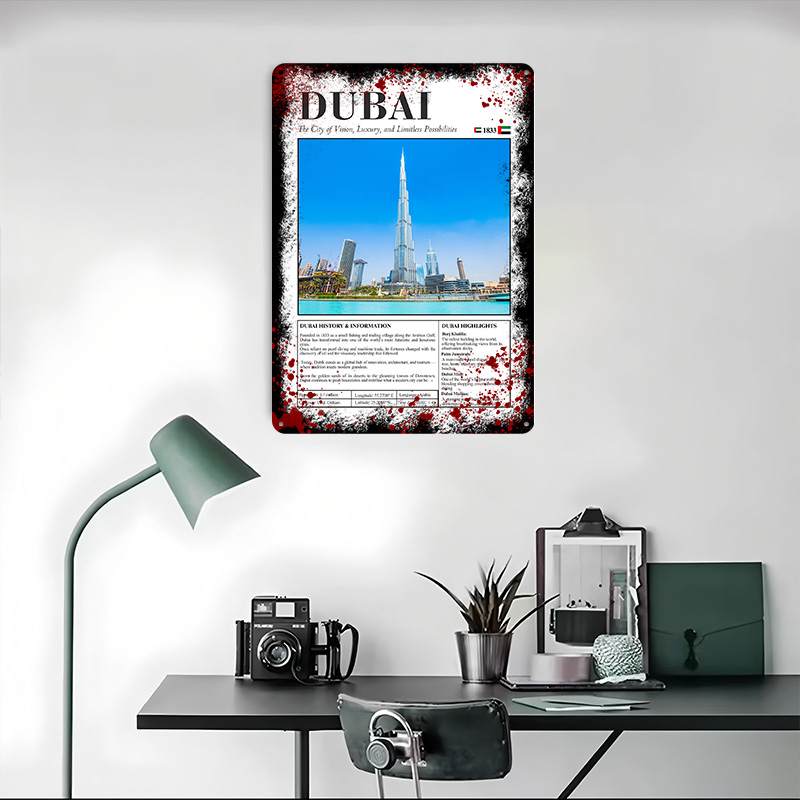 Dubai Stadtlandschaft Reise-Po – Home Decor Dubai Bewertung und Preis