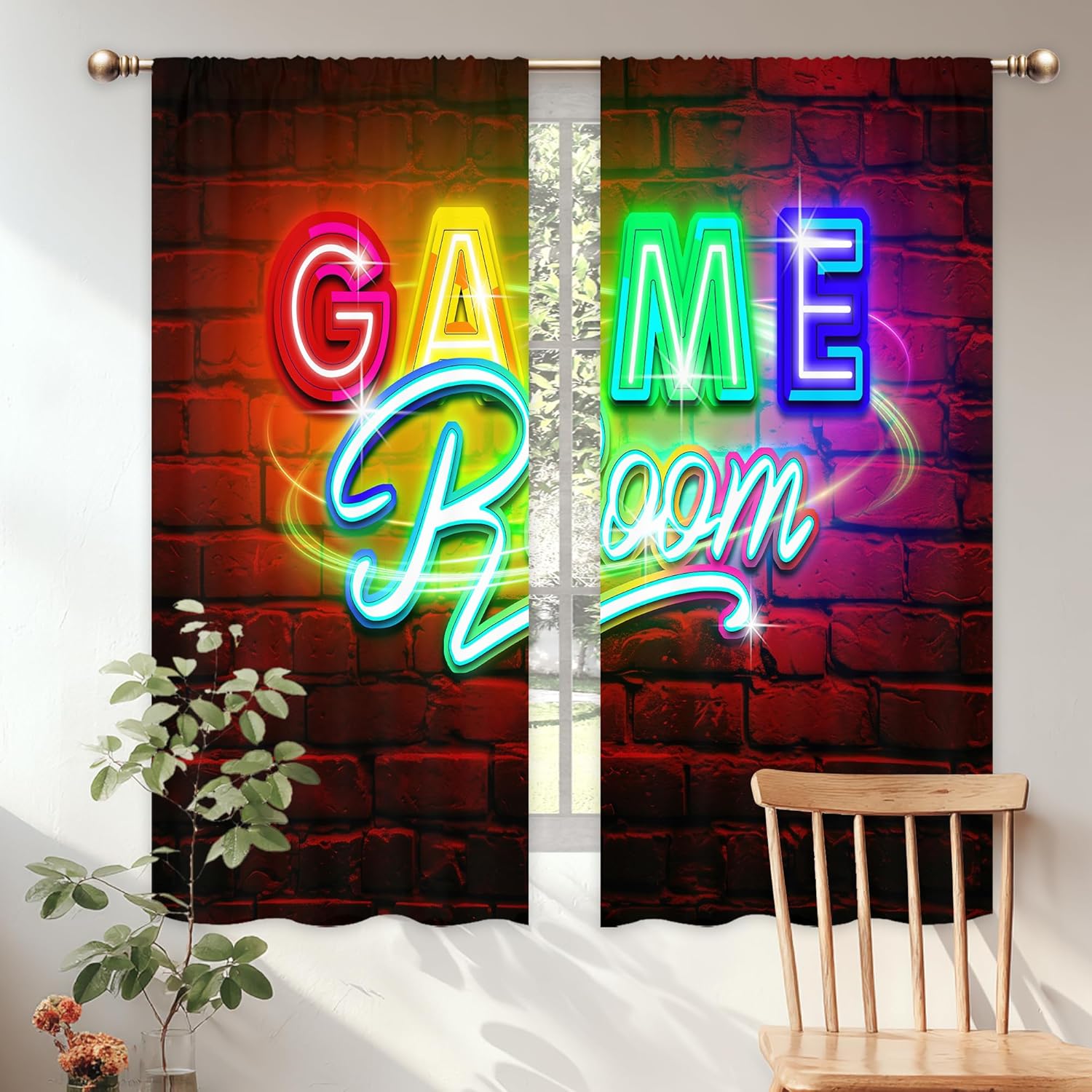 Neon-Gaming-Vorhänge, Gardinen – Home Decor Youtube Videos Bewertung und Preis