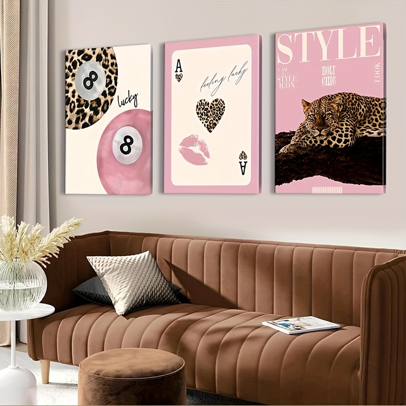 3-teiliger Leoparden-Geparden- – Home Decor Youtube Bewertung und Preis