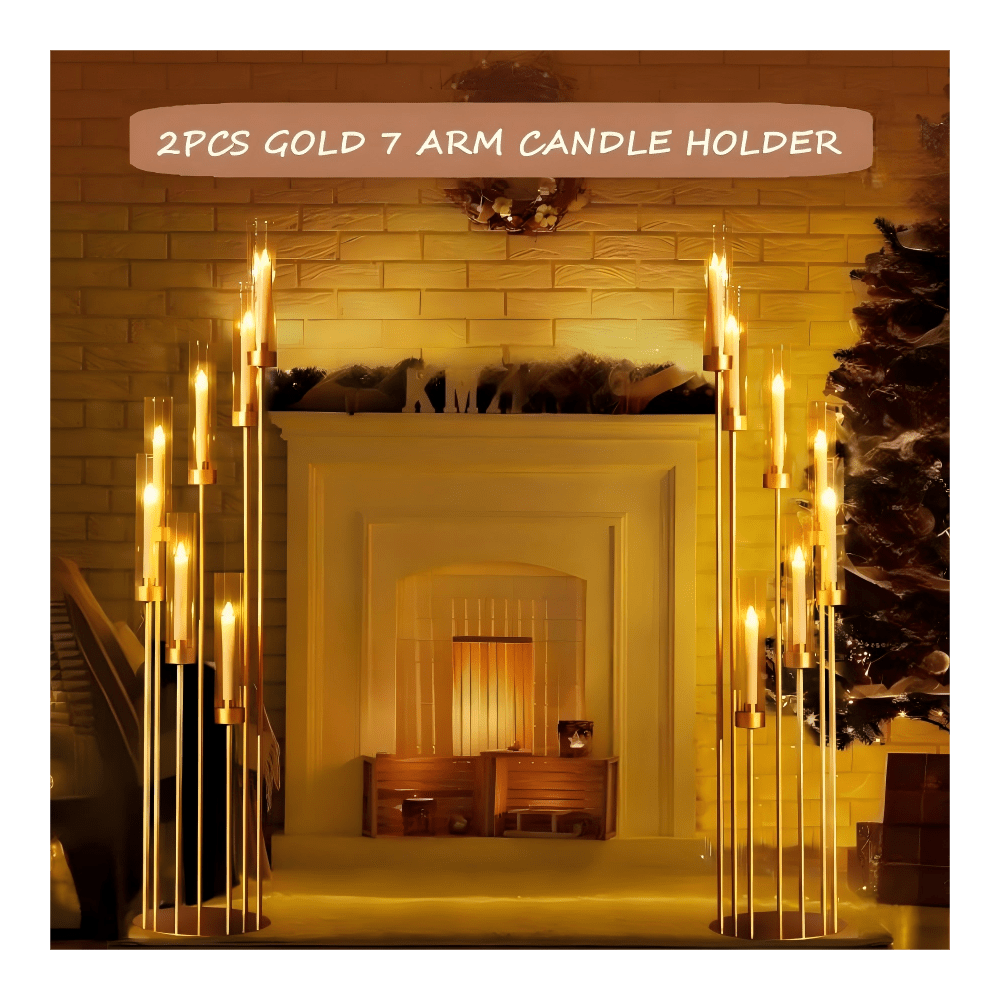 2 Stück 7-armige goldene Boden – Flooring Home Decor Bewertung und Preis