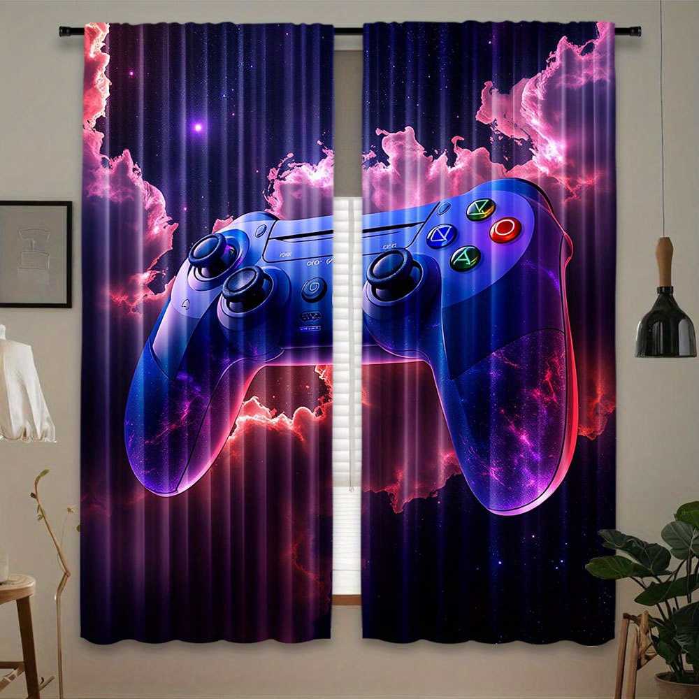 Cyberpunk Gaming Vorhang Blau  – Home Decor Youtube Videos Bewertung und Preis