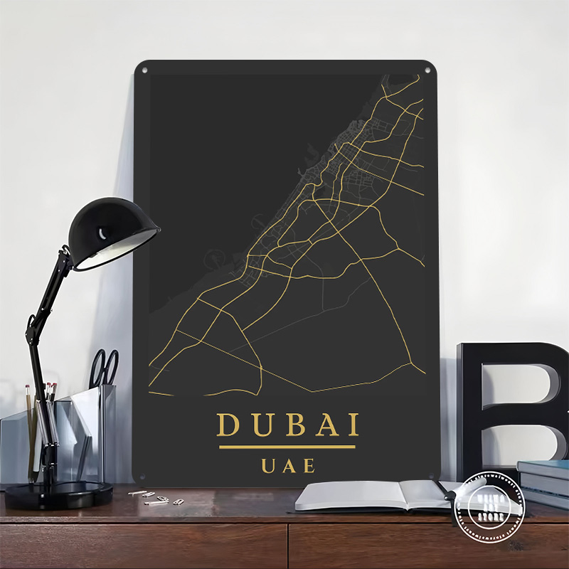 Dubai VAE Karten-Kunstdruck Po – Home Decor Dubai Bewertung und Preis