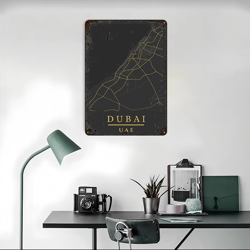 Dubai VAE Karten-Kunstdruck Po – Home Decor Dubai Bewertung und Preis