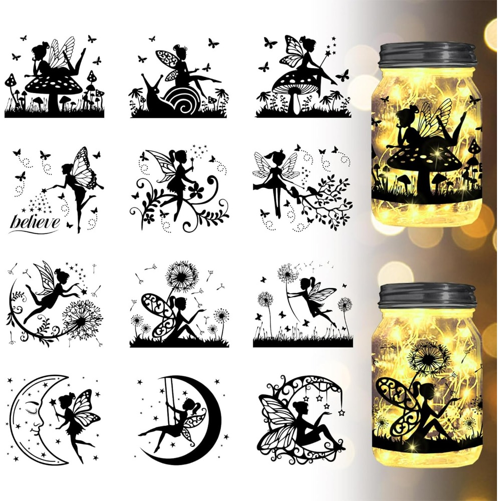 Elf Silhouette Glas Ausschnitt – Home Decor Kit Bewertung und Preis