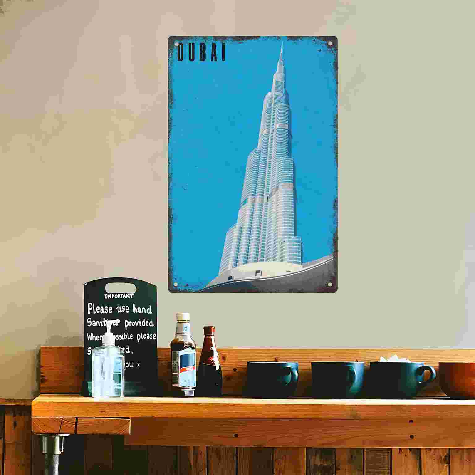 2D FLAT 1 Stück „Dubai Burj Kh – Home Decor Dubai Bewertung und Preis