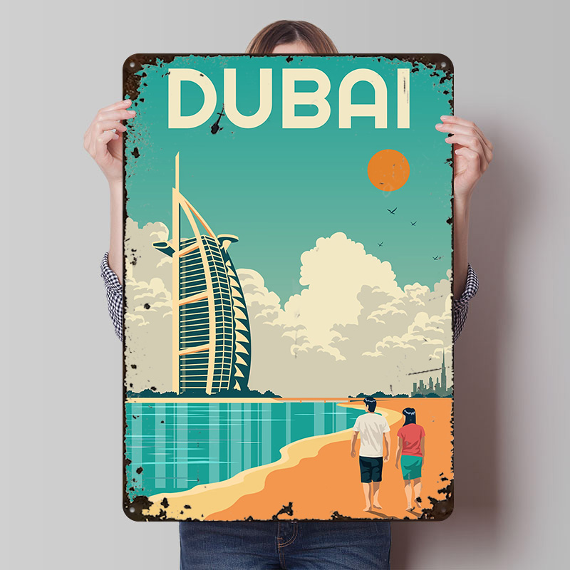 Dubai Reise-Poster, Bedruckte  – Home Decor Dubai Bewertung und Preis