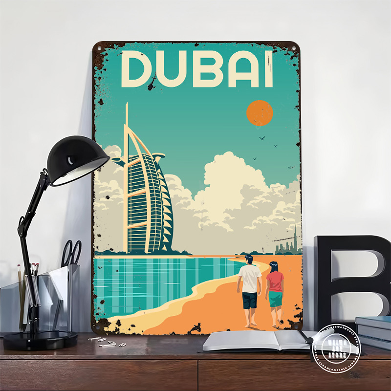 Dubai Reise-Poster, Bedruckte  – Home Decor Dubai Bewertung und Preis