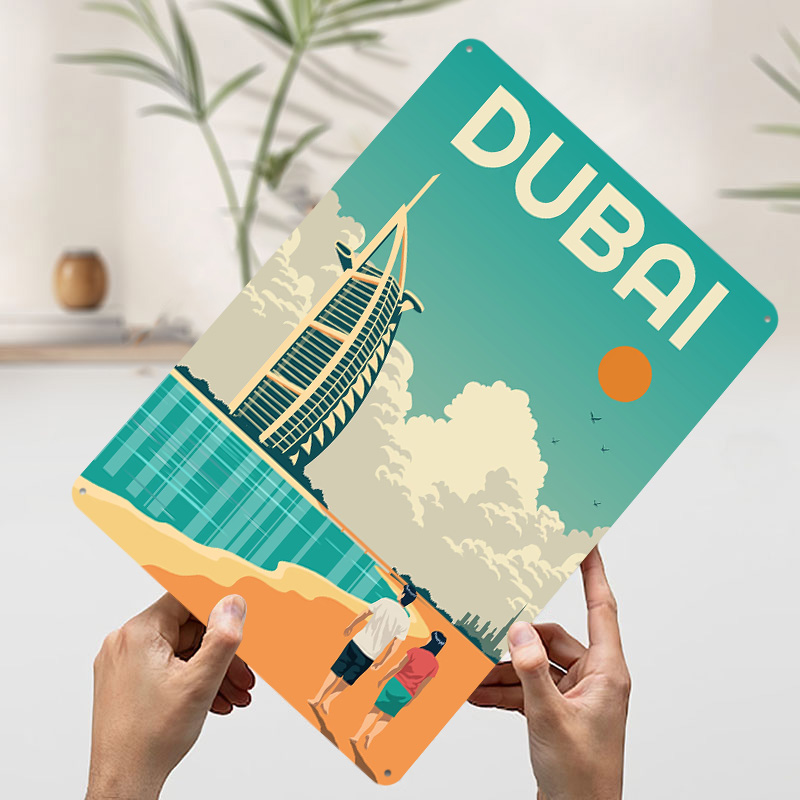Dubai Reise-Poster, Bedruckte  – Home Decor Dubai Bewertung und Preis