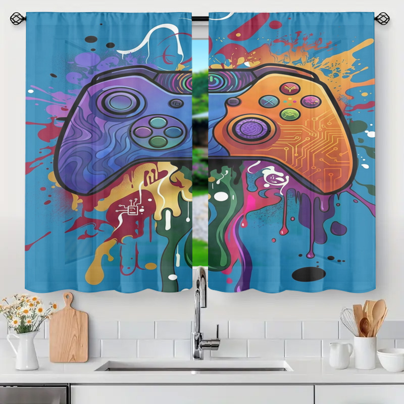 Retro-Gaming-Vorhang: Videospi – Home Decor Youtube Videos Bewertung und Preis